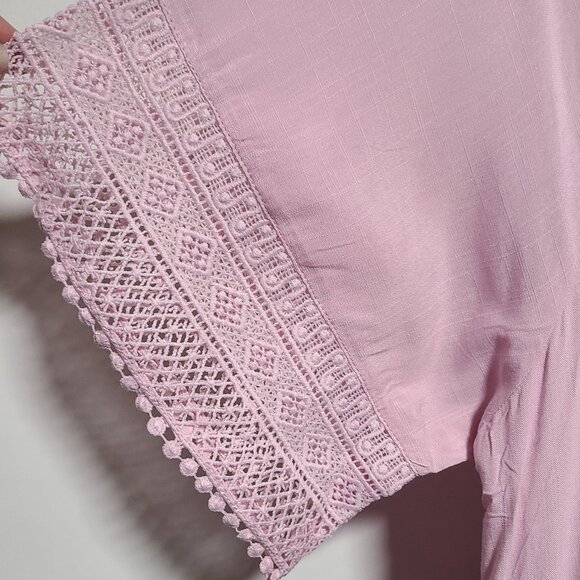 Pink boho short dress - Picture 5 of 9